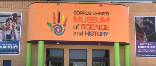 Corpus Christi Museum of Science and History logo on building